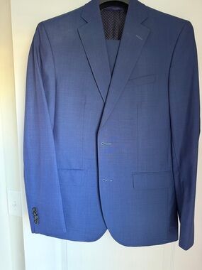 Ted Baker London Men’s Cornflower Blue Two-Button Suit Jacket